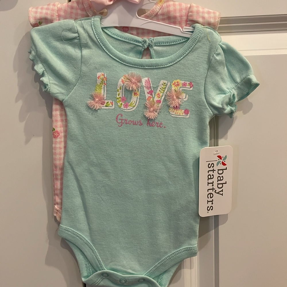 2 piece bodysuit set LOVE